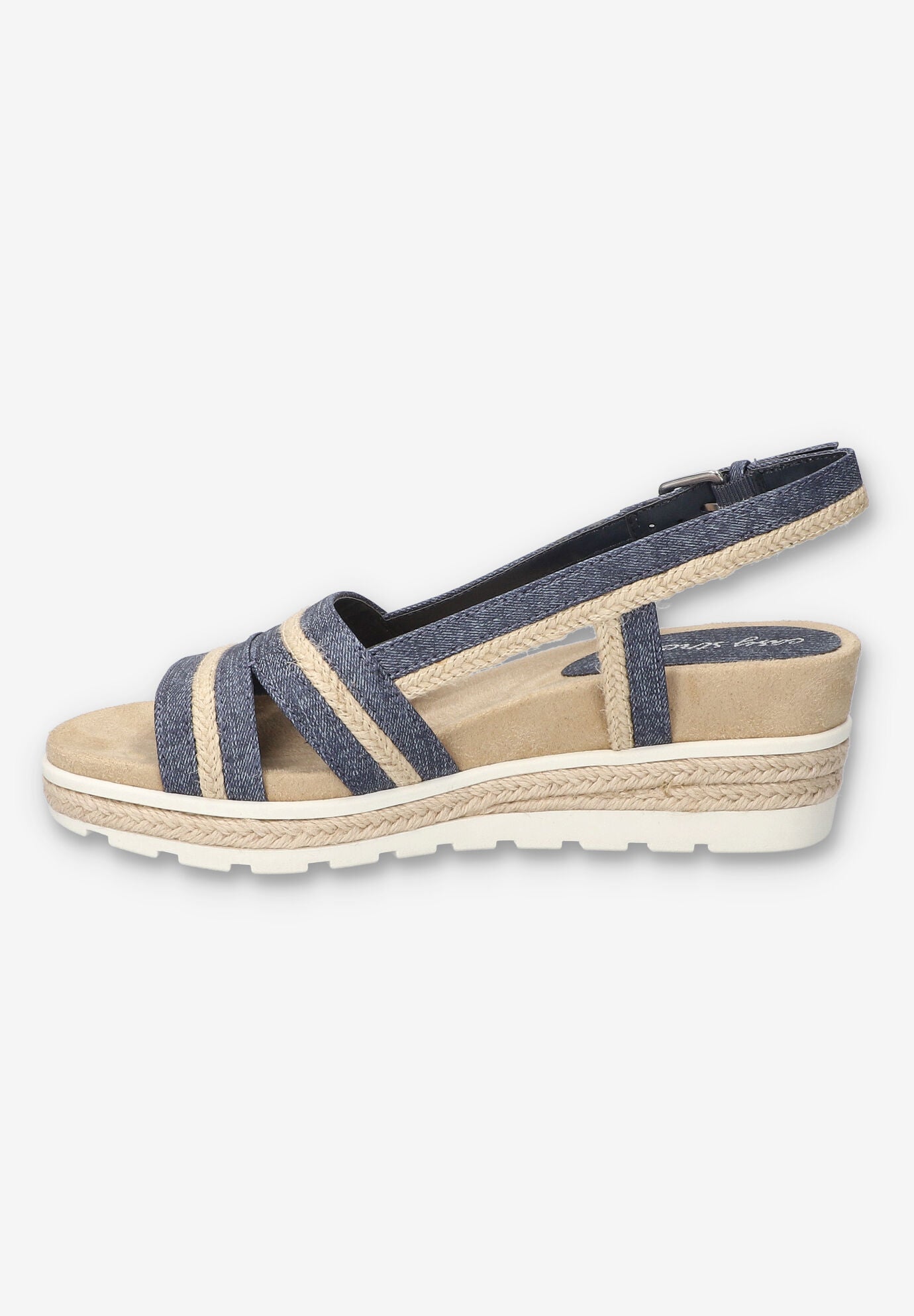 Mel Wedge Sandal, JEANS, alternate image number 4