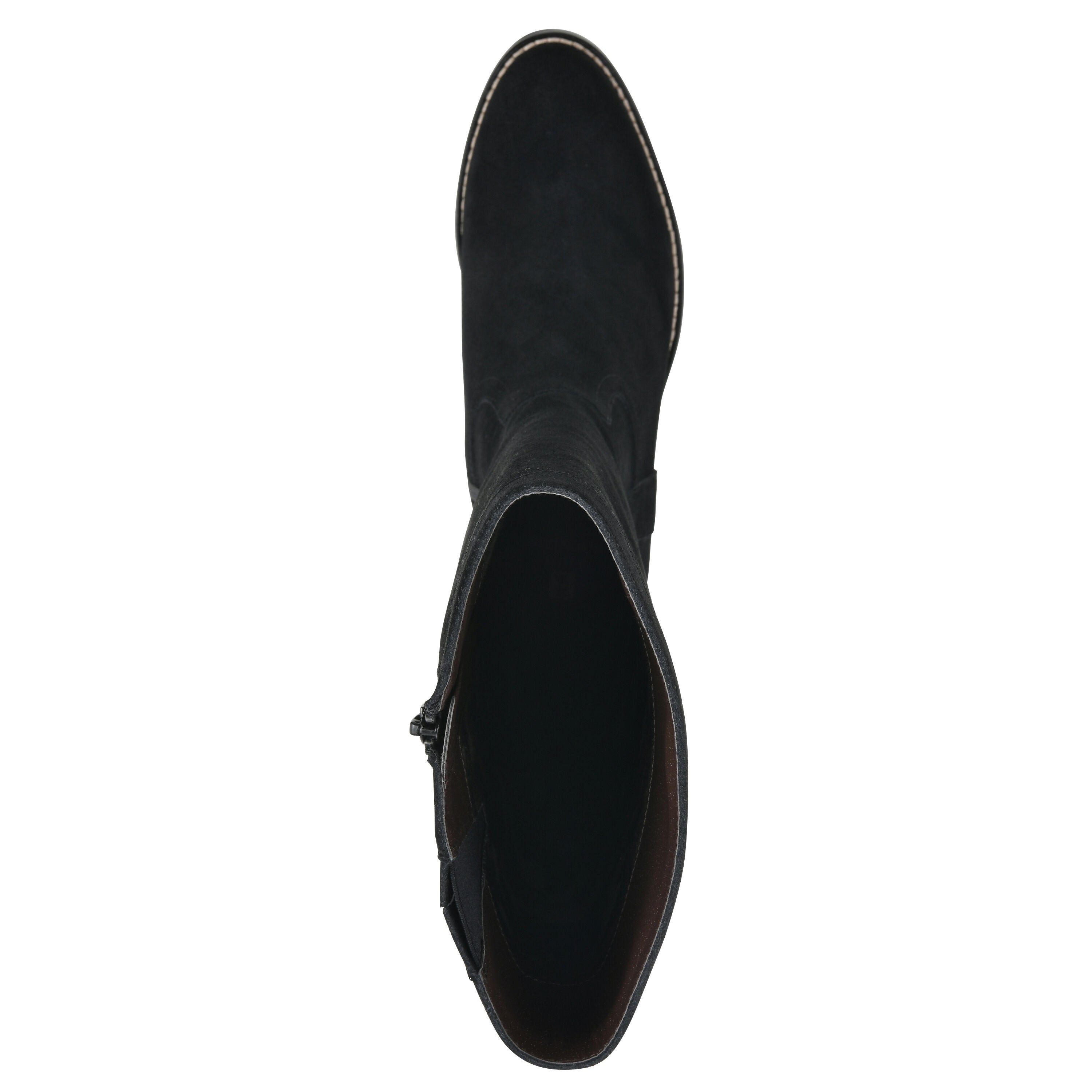 Altitude Wide Calf Tall Shaft Boot, BLACK SUEDE, alternate image number 4