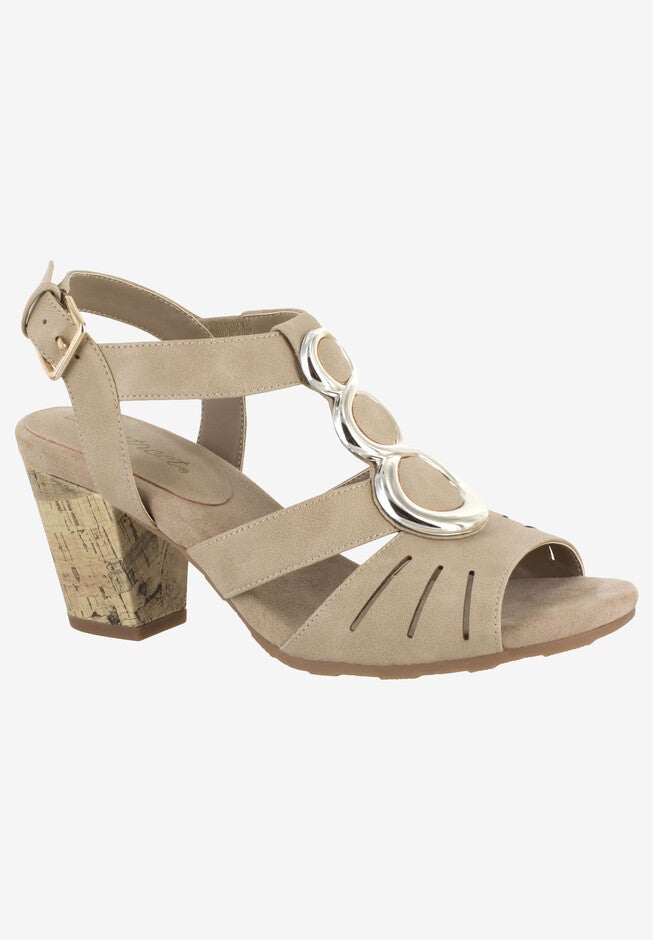 Casey Sandal by Easy Street®, LT TAUPE, hi-res image number 0