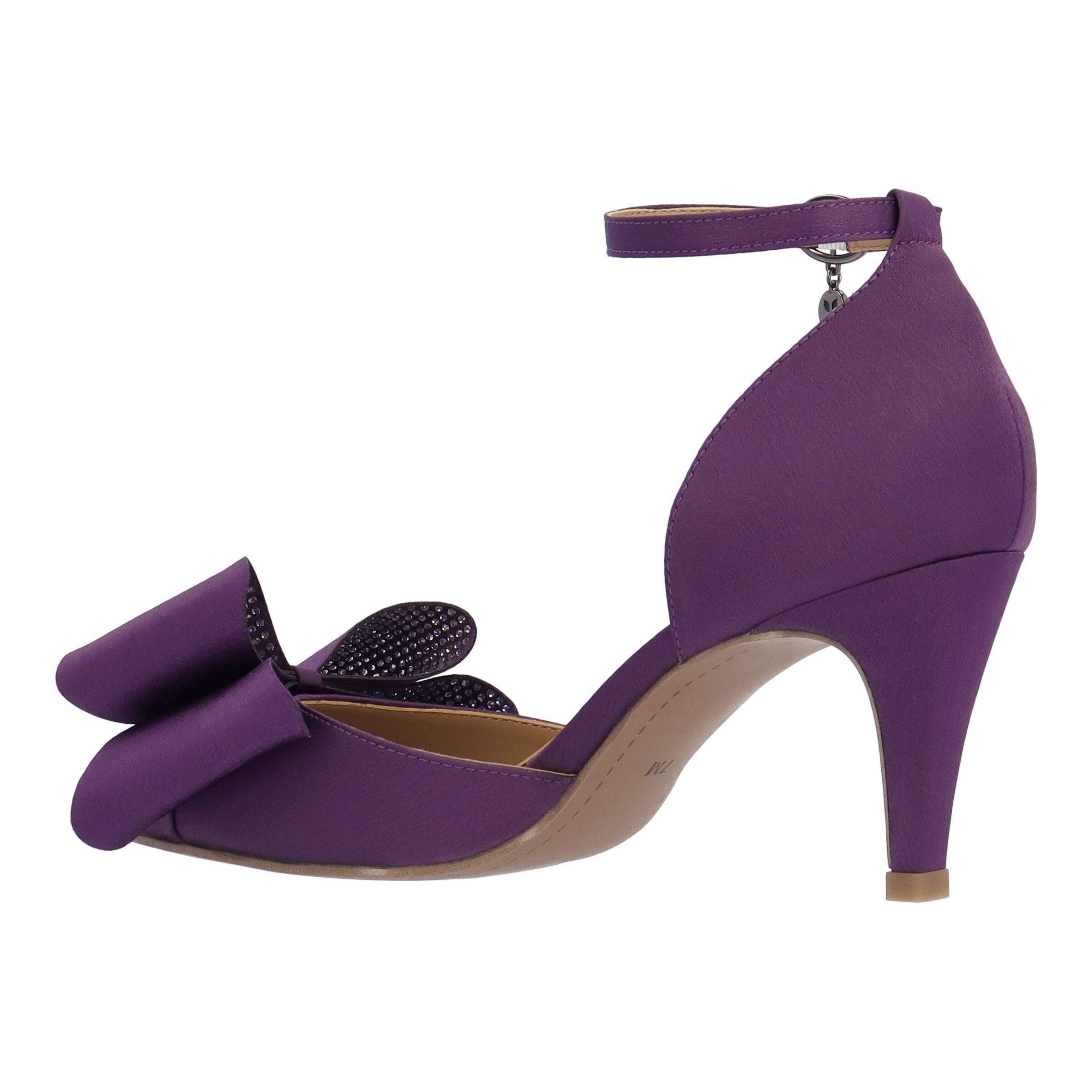Pammie Ankle Strap Pump, PURPLE, alternate image number 5