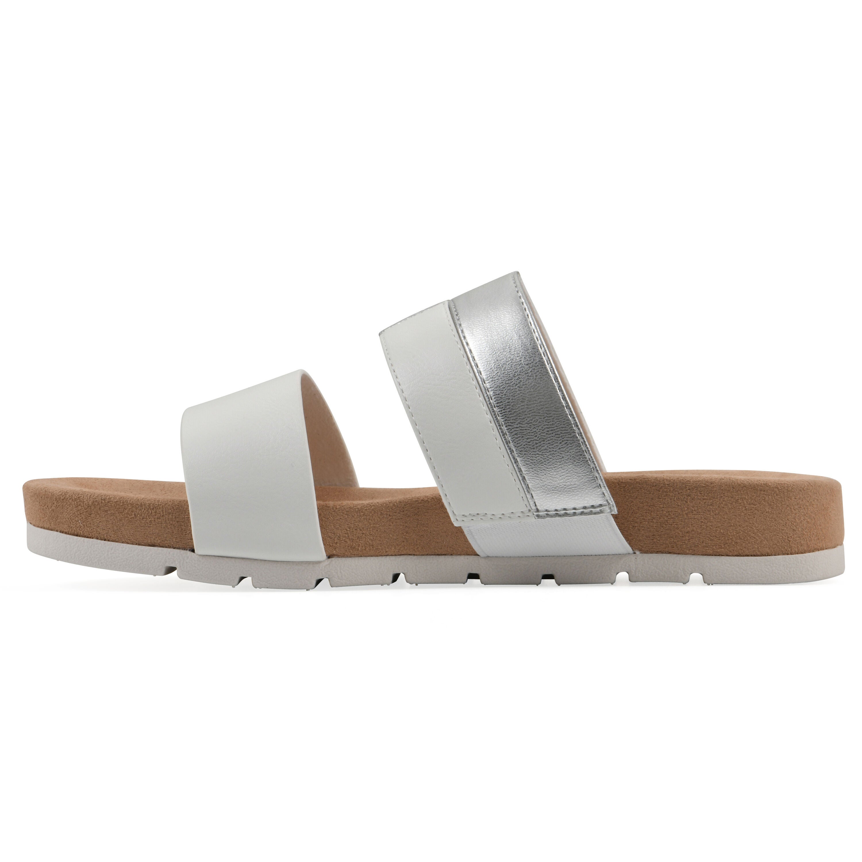 Tammy Slide Sandal, WHITE SMOOTH, alternate image number 3