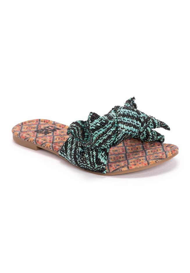 Mukluks Trysta Sandals, TURQUOISE, hi-res image number 0