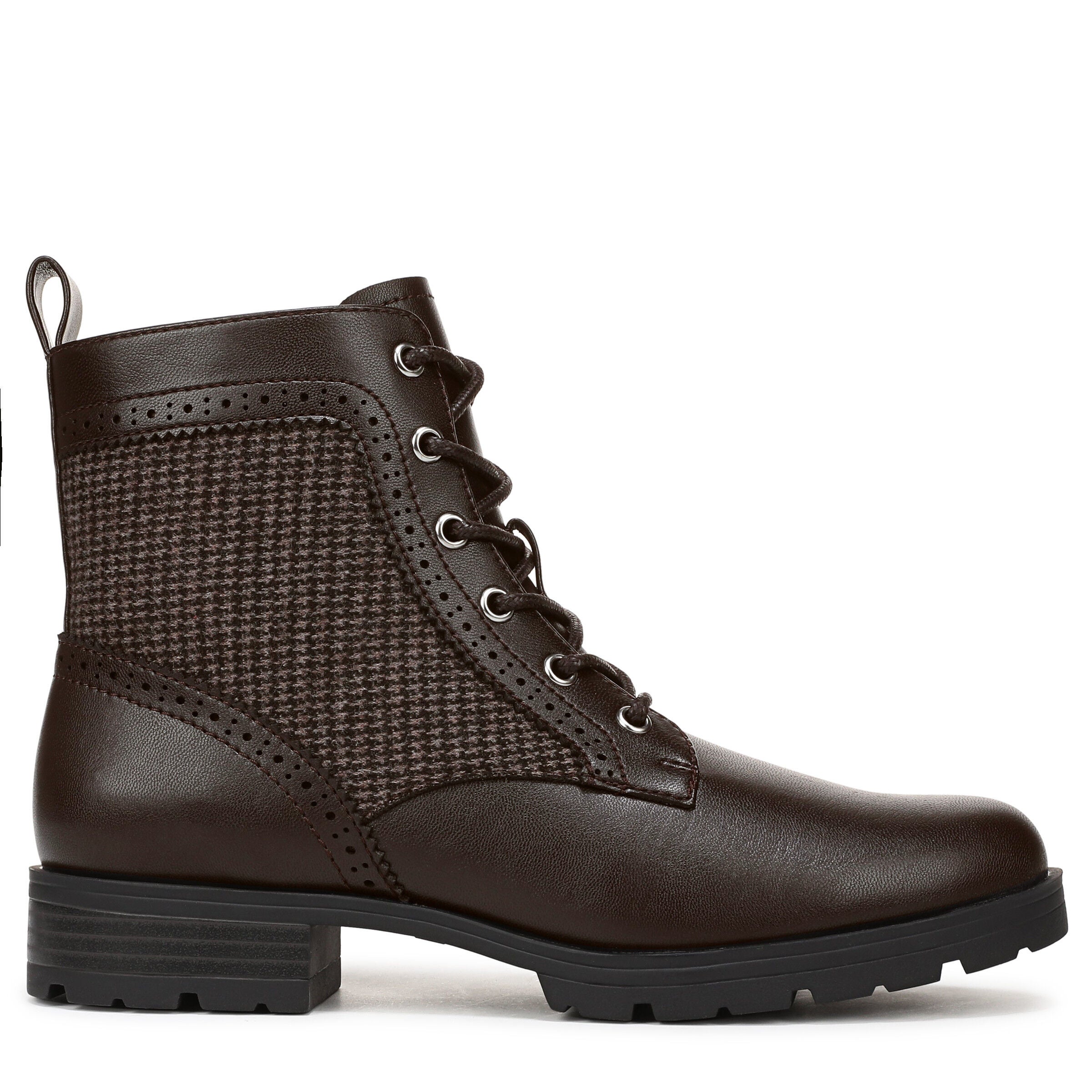 Lena Lace Up Boot, DARK CHOCOLATE, alternate image number 3