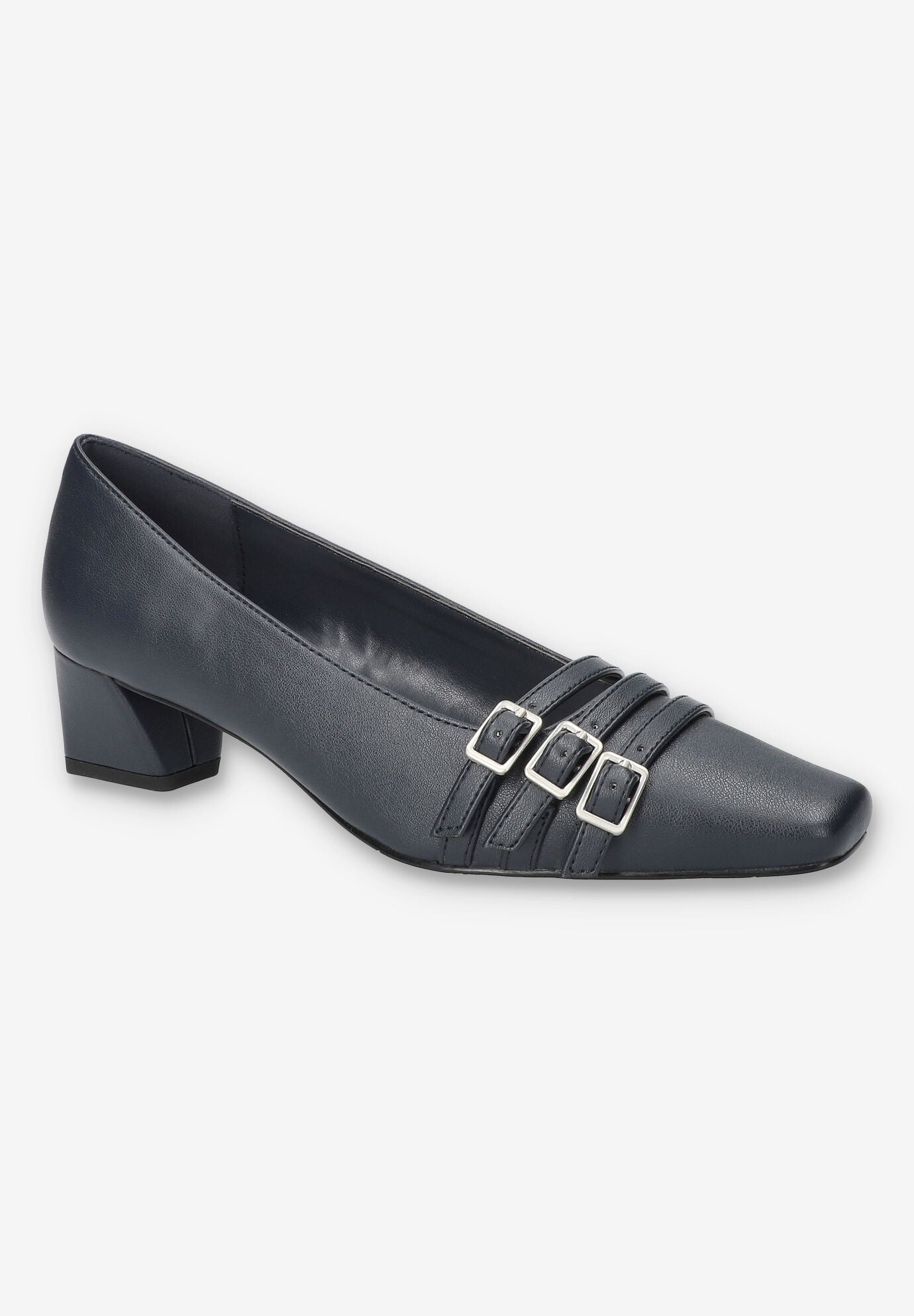 Enya Sqaure Toe Pump, NAVY, hi-res image number 0
