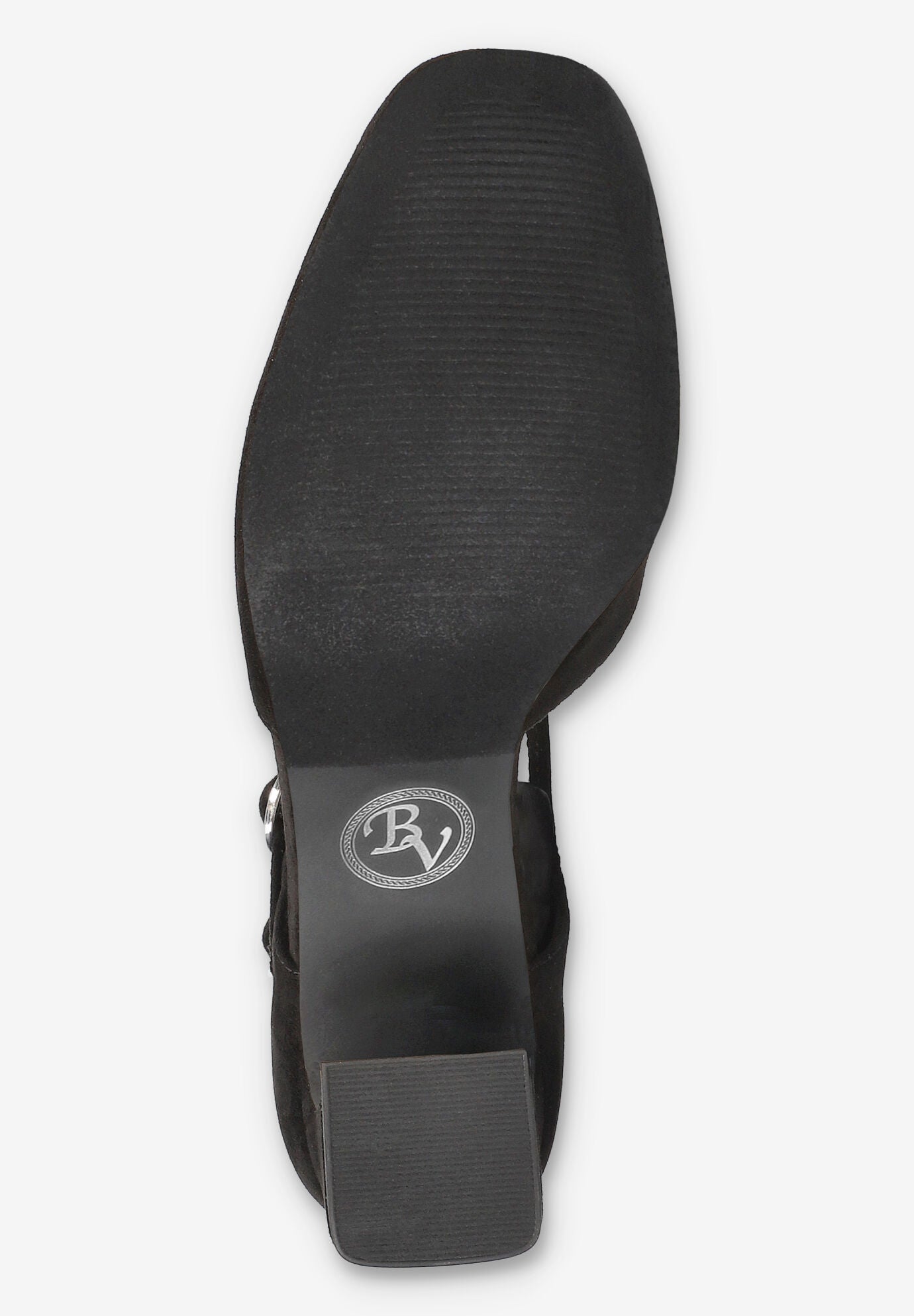 Harpswell Block Heel Pump, BLACK SUEDE, alternate image number 5