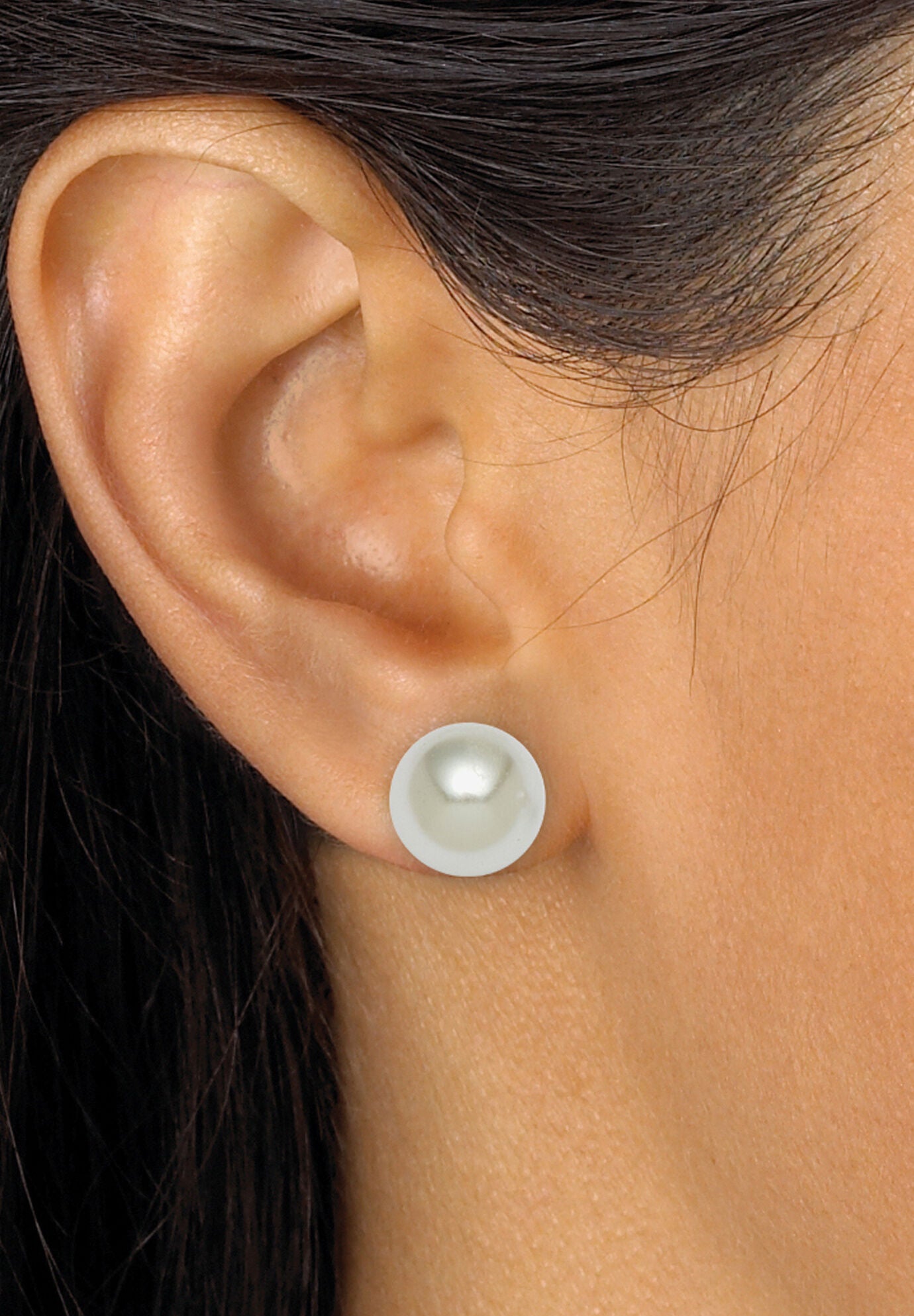 Simulated Pearl Silvertone Endless Necklace And Earrings Set, 70 Inches, , alternate image number 12