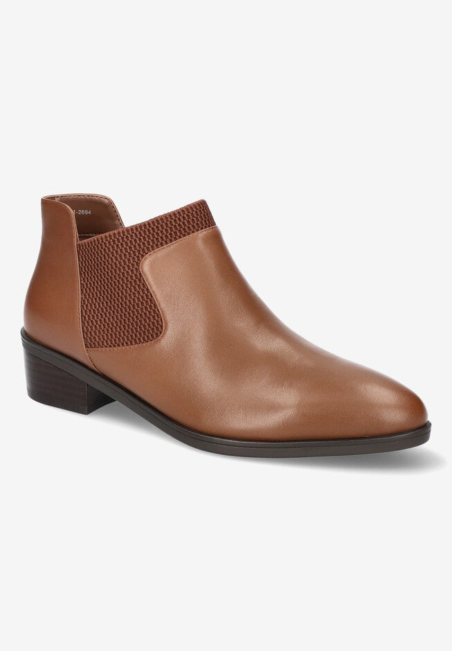 Jamila Bootie, CAMEL BURNISHED LEATHER, hi-res image number null