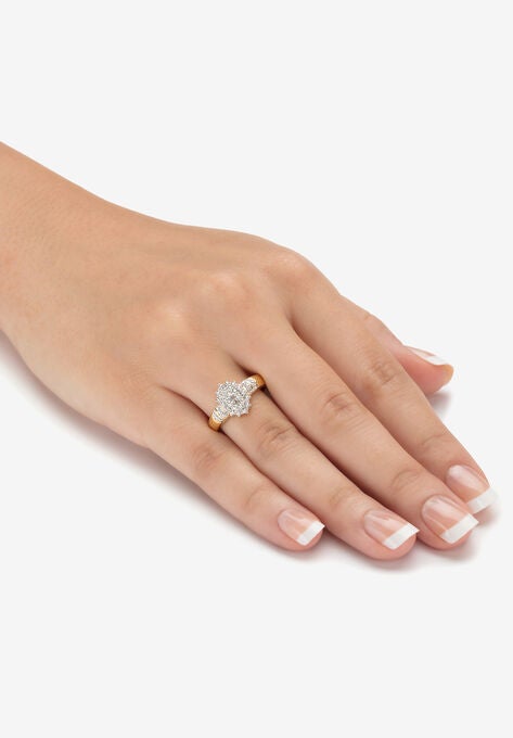 Gold Plated Genuine Diamond Jewelry Set, , alternate image number null