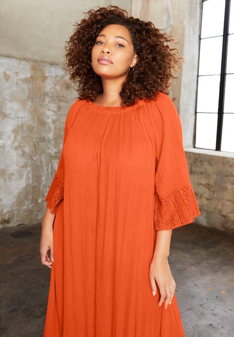 Off-The-Shoulder Ruffled Maxi Dress, , alternate image number null