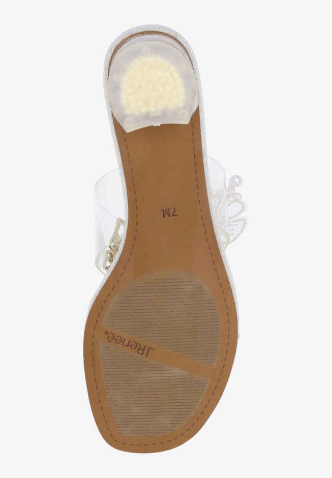 Flowerfly Thong Sandal, CLEAR WHITE GOLD, alternate image number null