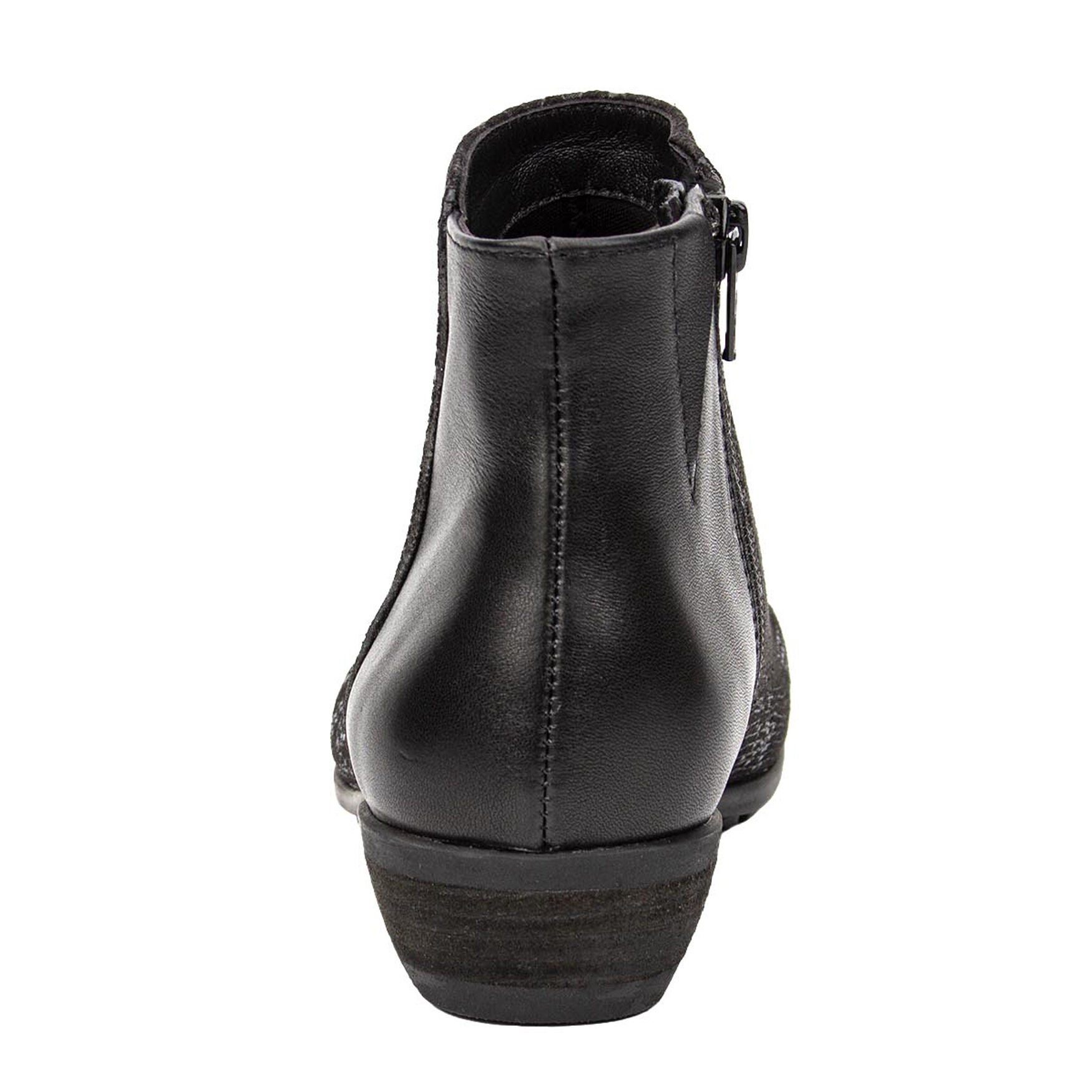 Ezra Zipper Bootie, BLACK SNAKE COMBO, on-hover image number 1