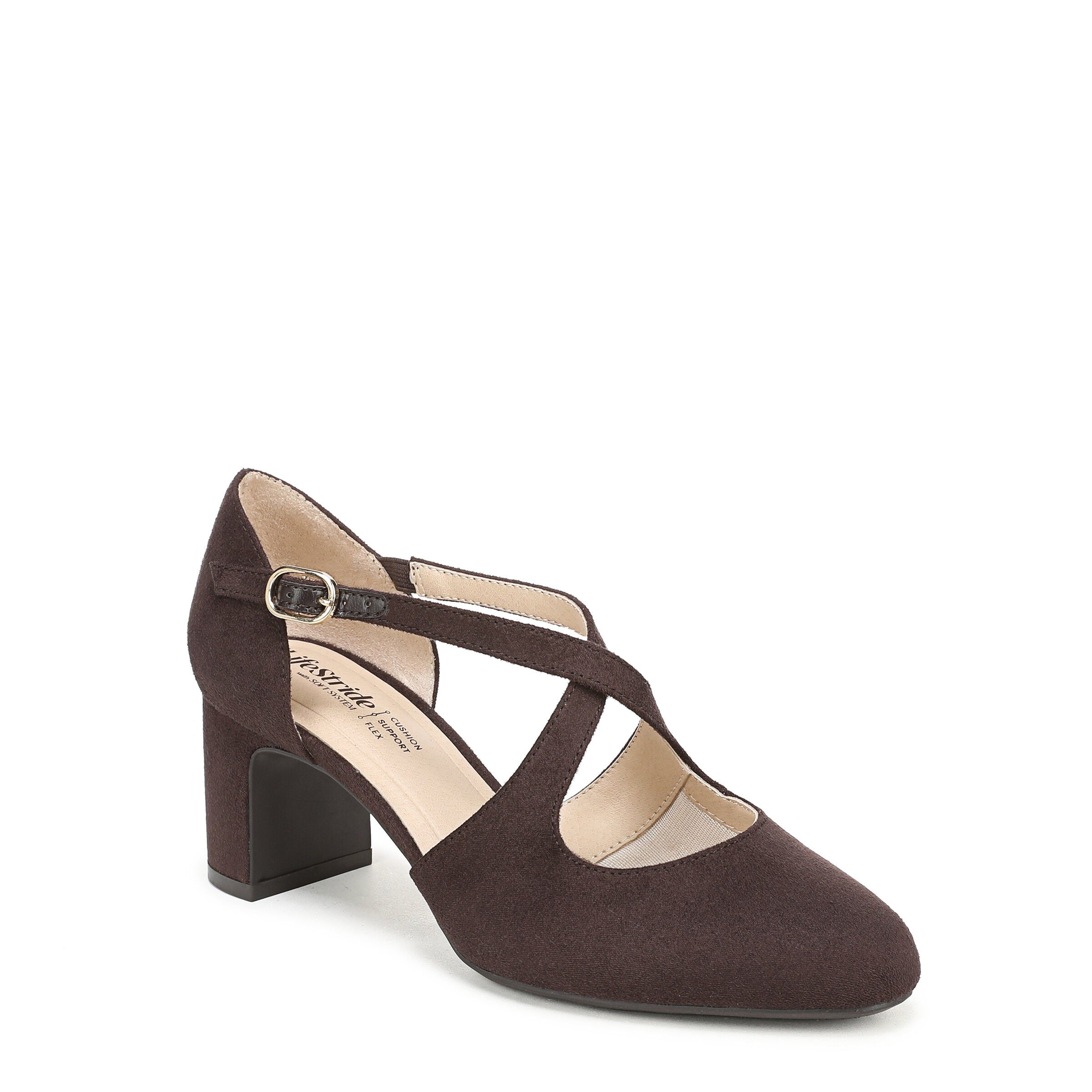 Tracy Strappy Pump, DARK CHOCOLATE, hi-res image number 0