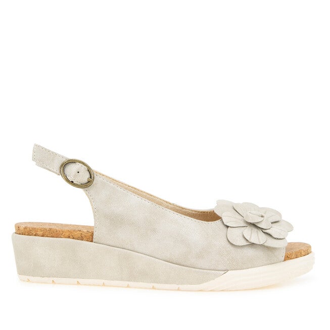 Rosetta Wedge, CREAM SHIMMER, alternate image number null