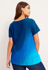 V-Neck Ombre Tee, , on-hover image number null
