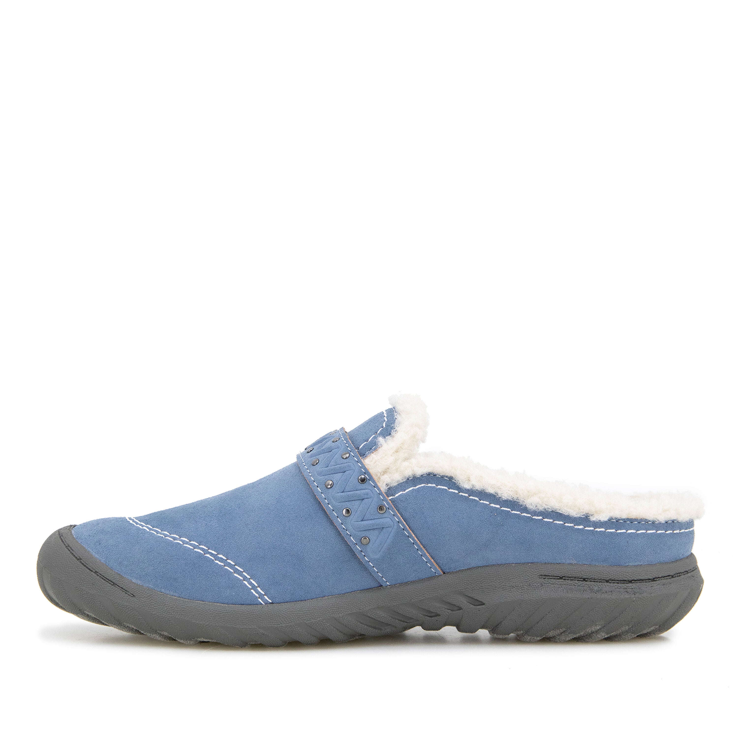 Riley Sherpa Lined Slip-On Mule, LIGHT DENIM, alternate image number 3
