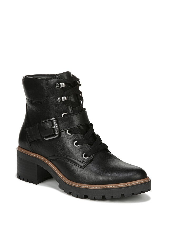 Tia Booties , BLACK LEATHER, hi-res image number null