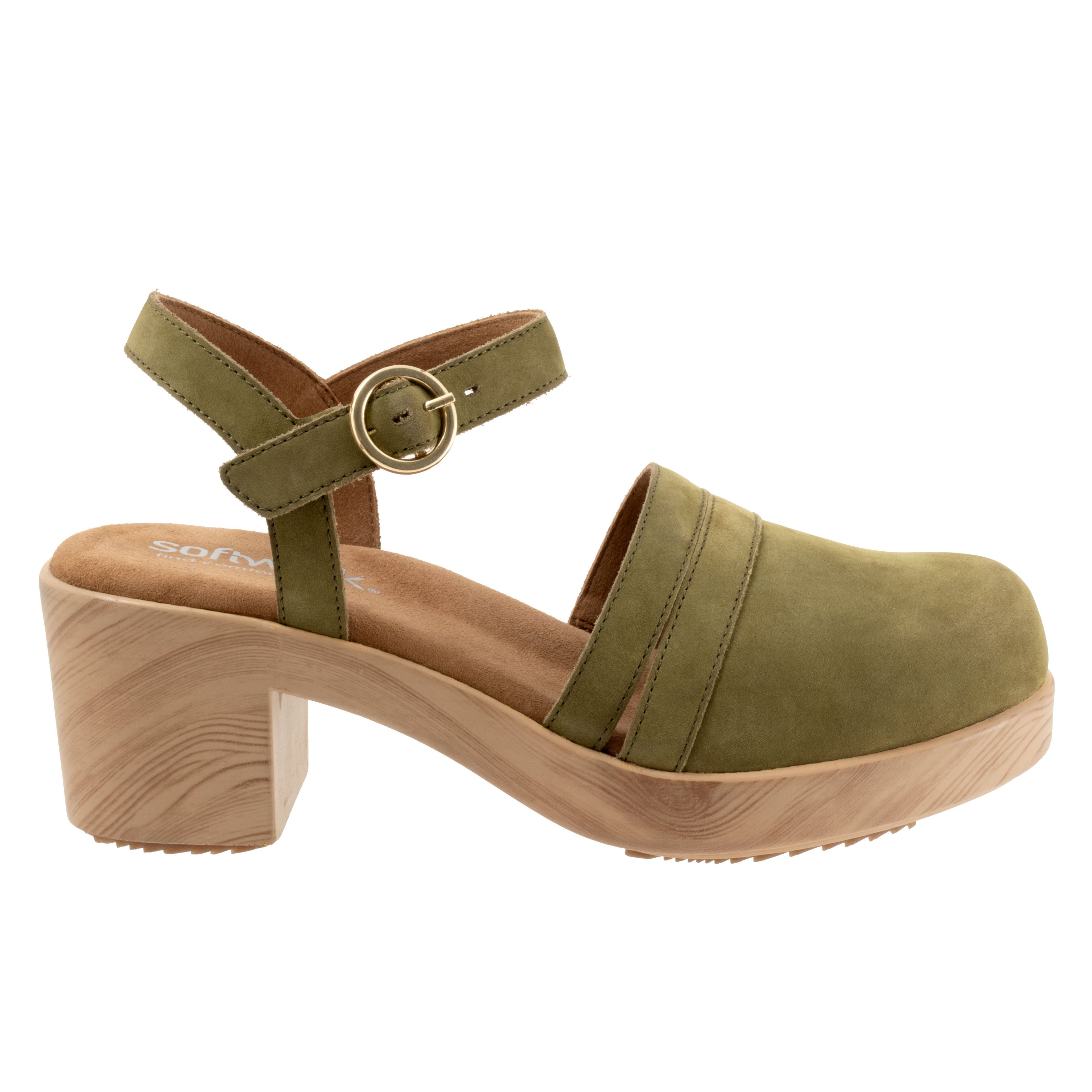 Fillmore Clog, OLIVE NUBUCK, alternate image number 4
