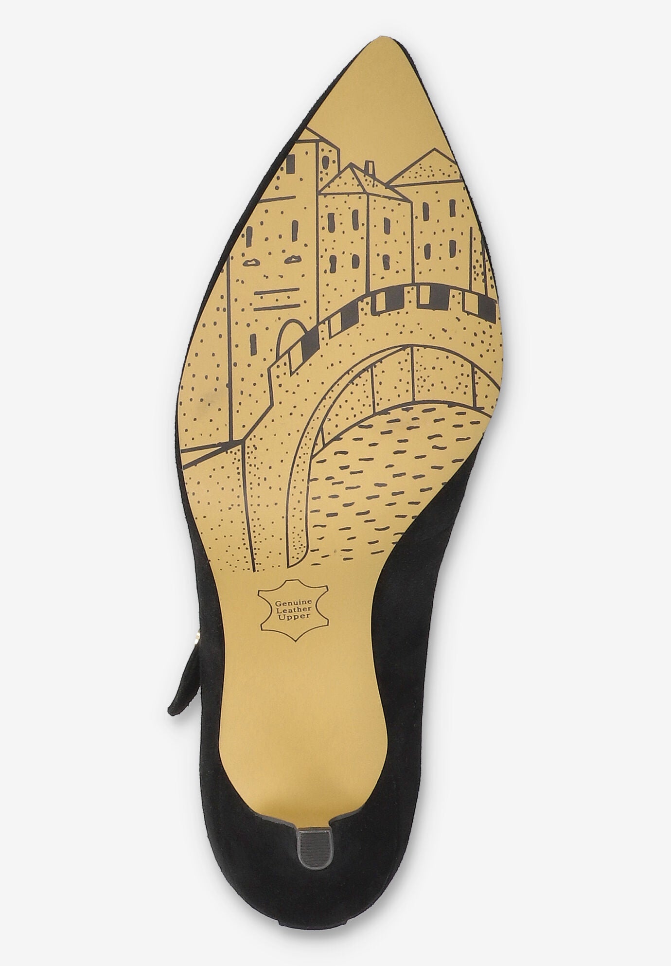 Lainey Mary Jane Pump, BLACK SUEDE LEATHER, alternate image number 5