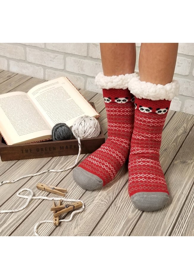 Panda Slipper Socks, , on-hover image number 1