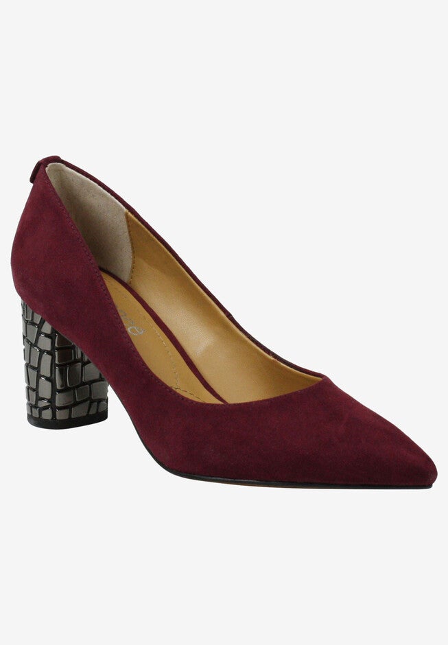 Vaneeta Pump , BURGUNDY SUEDE, hi-res image number null