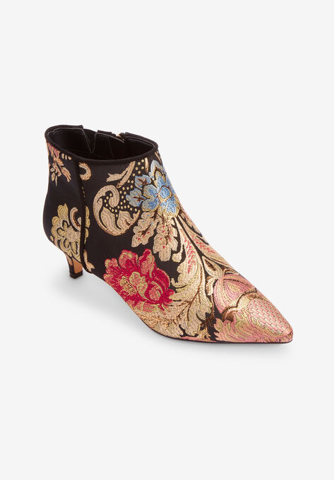 The Meredith Bootie, FLORAL METALLIC, hi-res image number null