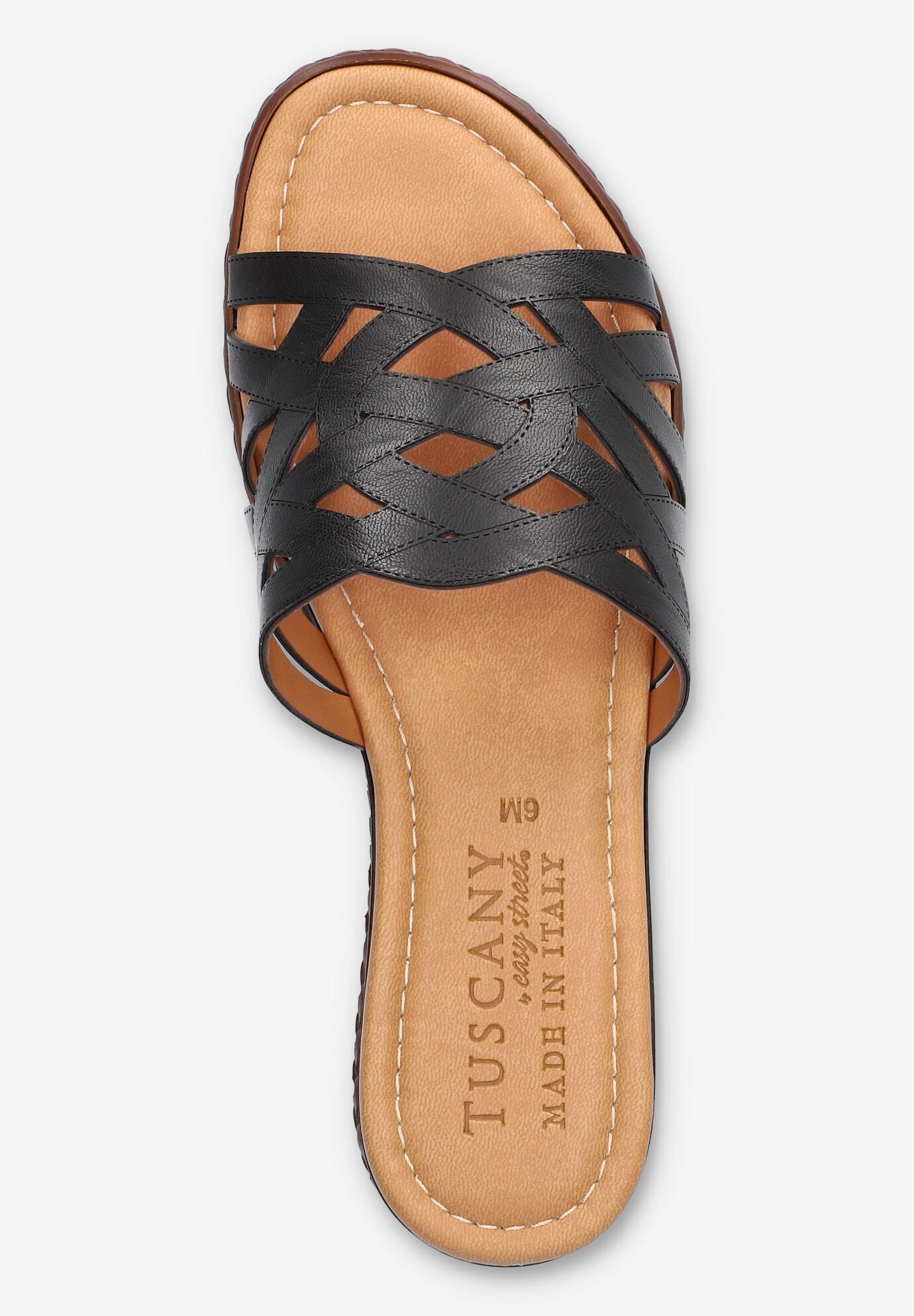 Edda Wedge Sandal, BLACK, alternate image number 6