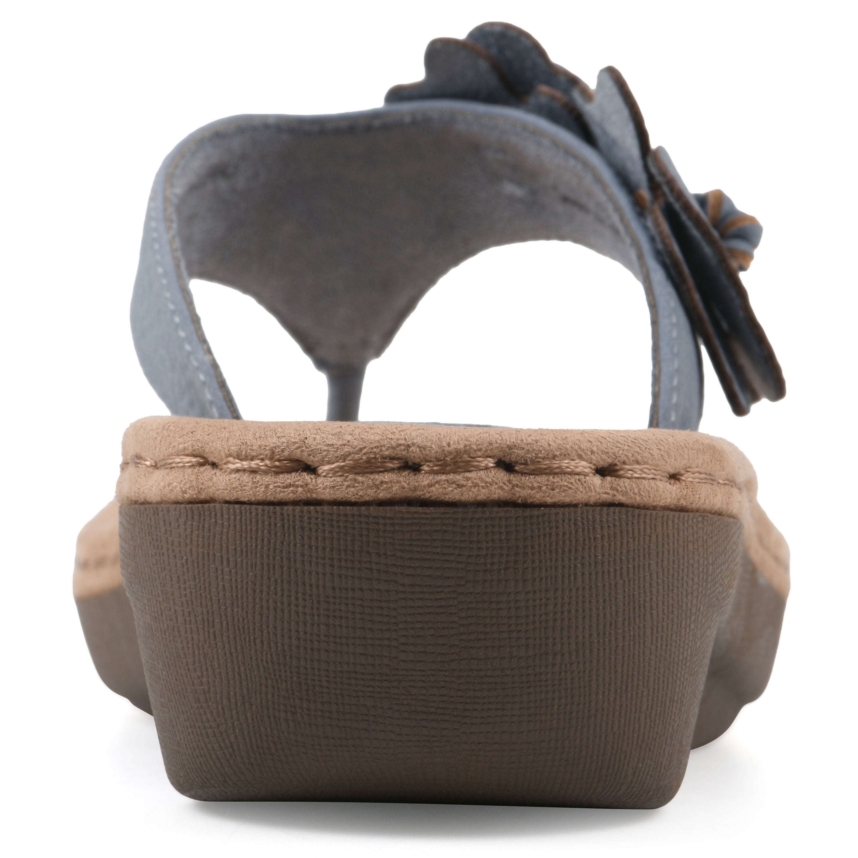 Cassilia Floral Mini Wedge Sandal, PERIWINKLE NUBUCK, on-hover image number 1