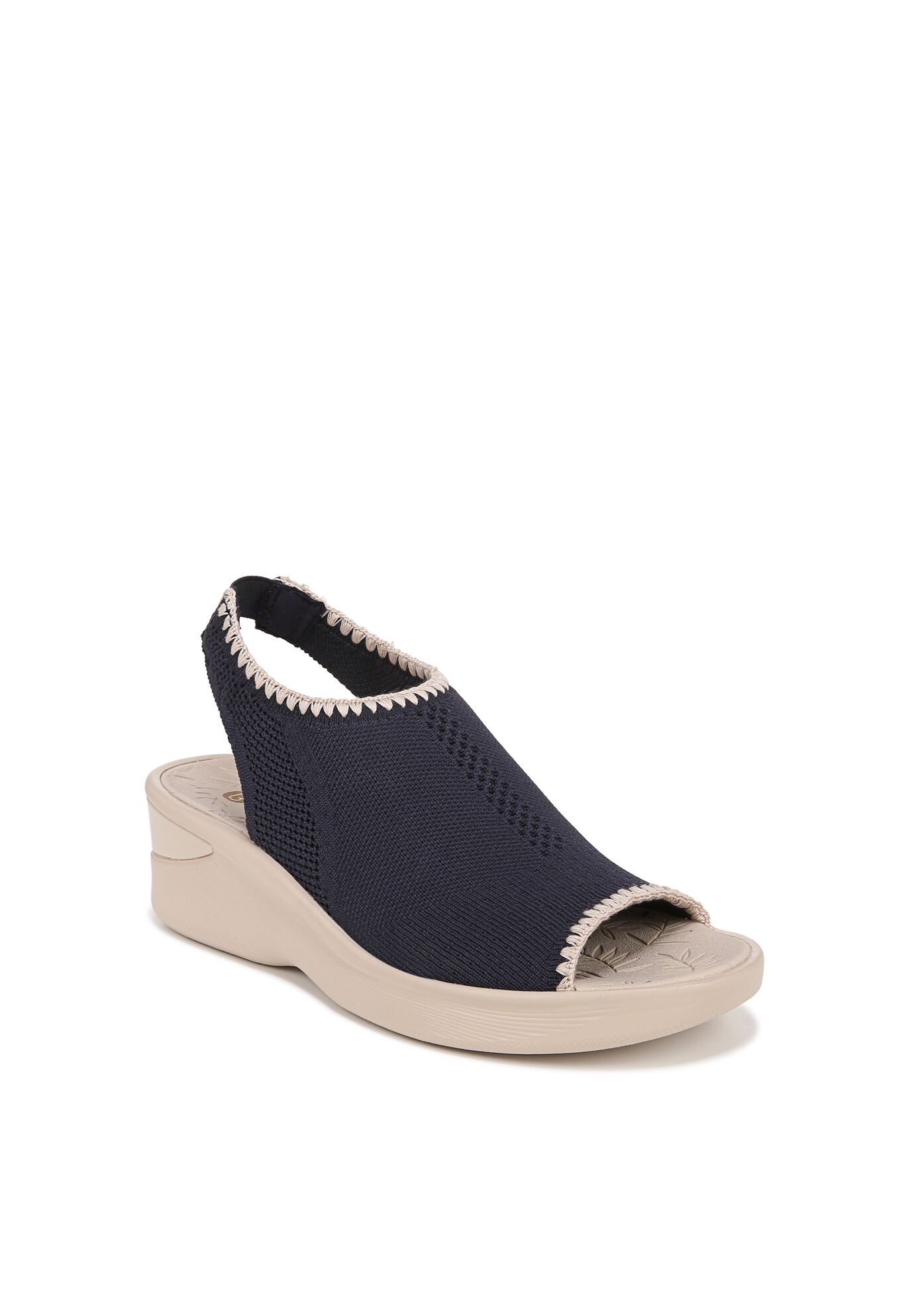 Sicily Wedge Sandal, NAVY BLUE FABRIC, hi-res image number 0