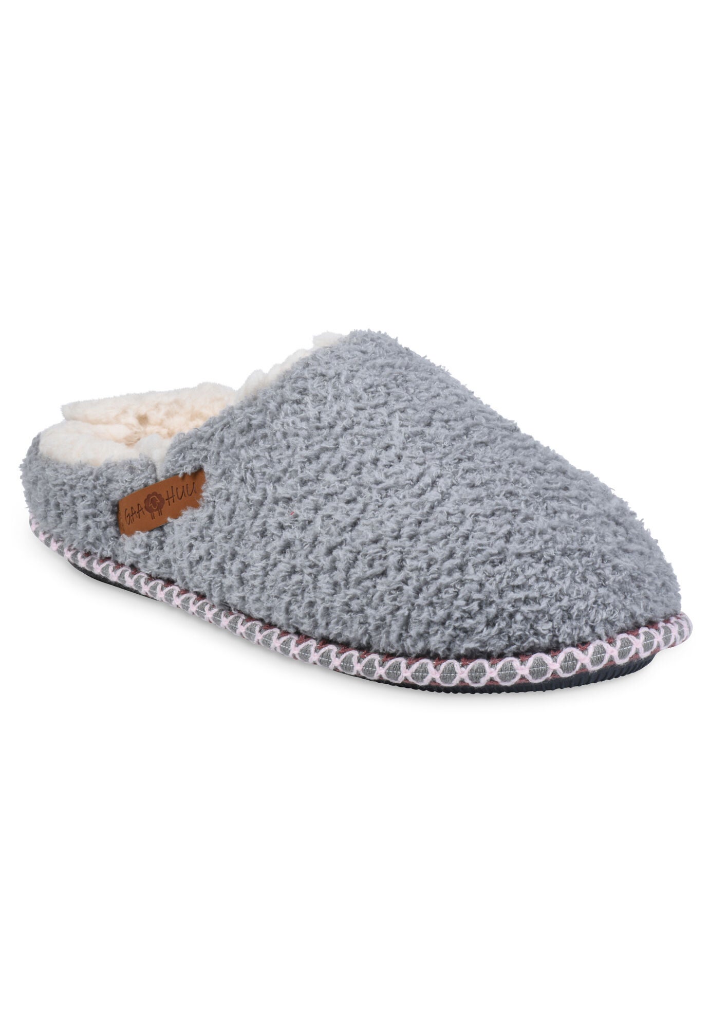 Cozee Fleece Clog Slipper, GREY, hi-res image number 0