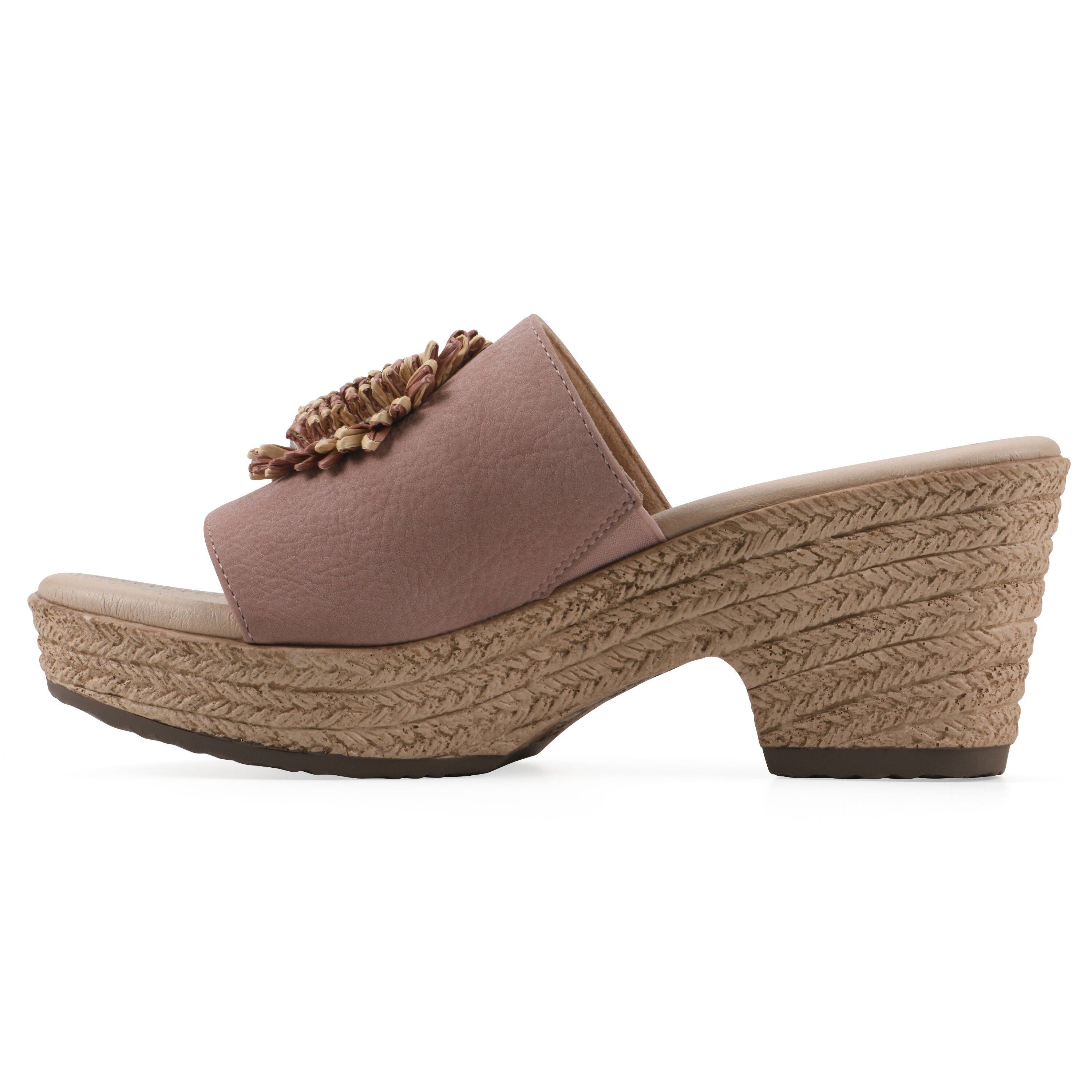 Birkley Wedge Sandal, ROSE TUMBLED NUBUCK, alternate image number 3