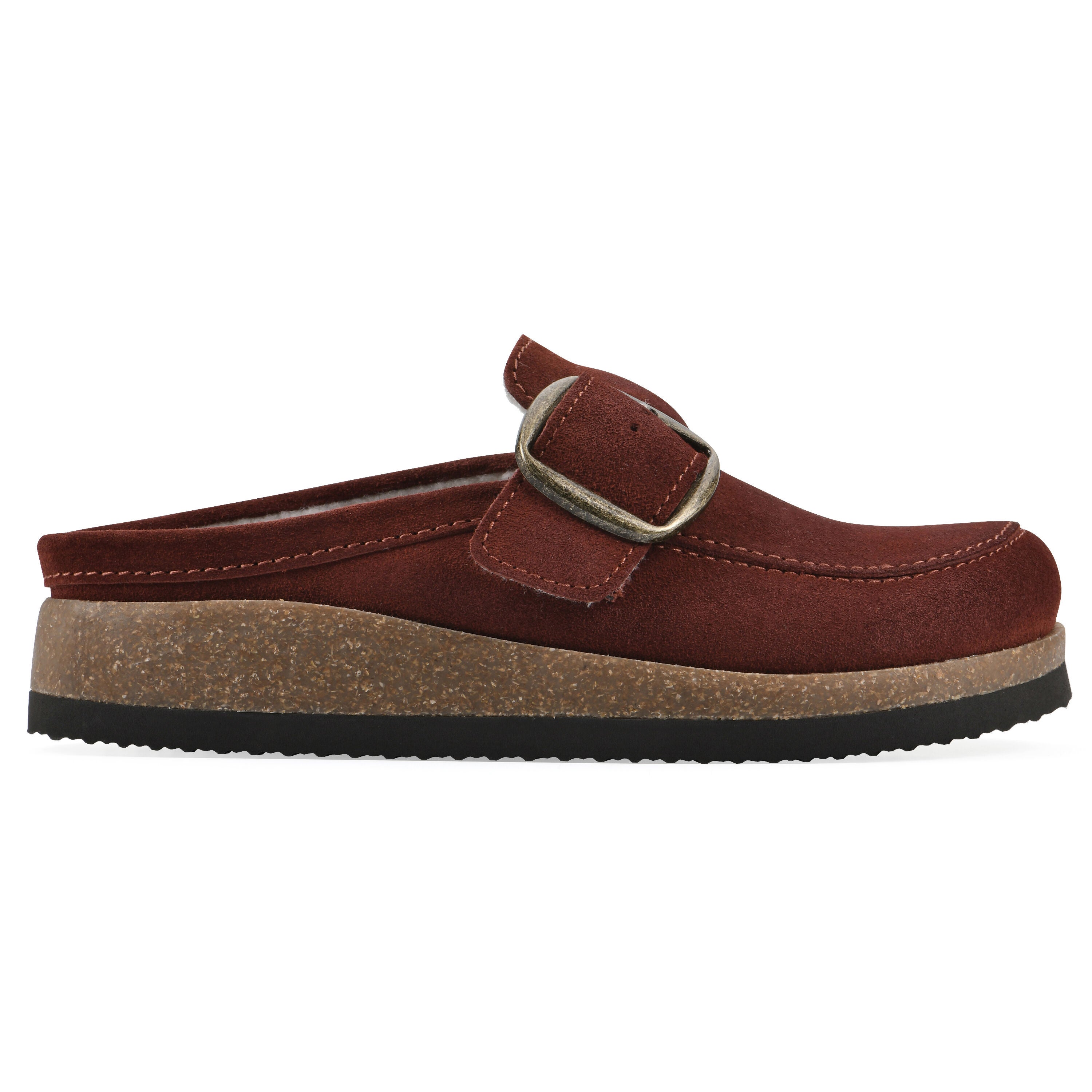 Bueno Footbeds Clog, RUST SUEDE FF, alternate image number 2