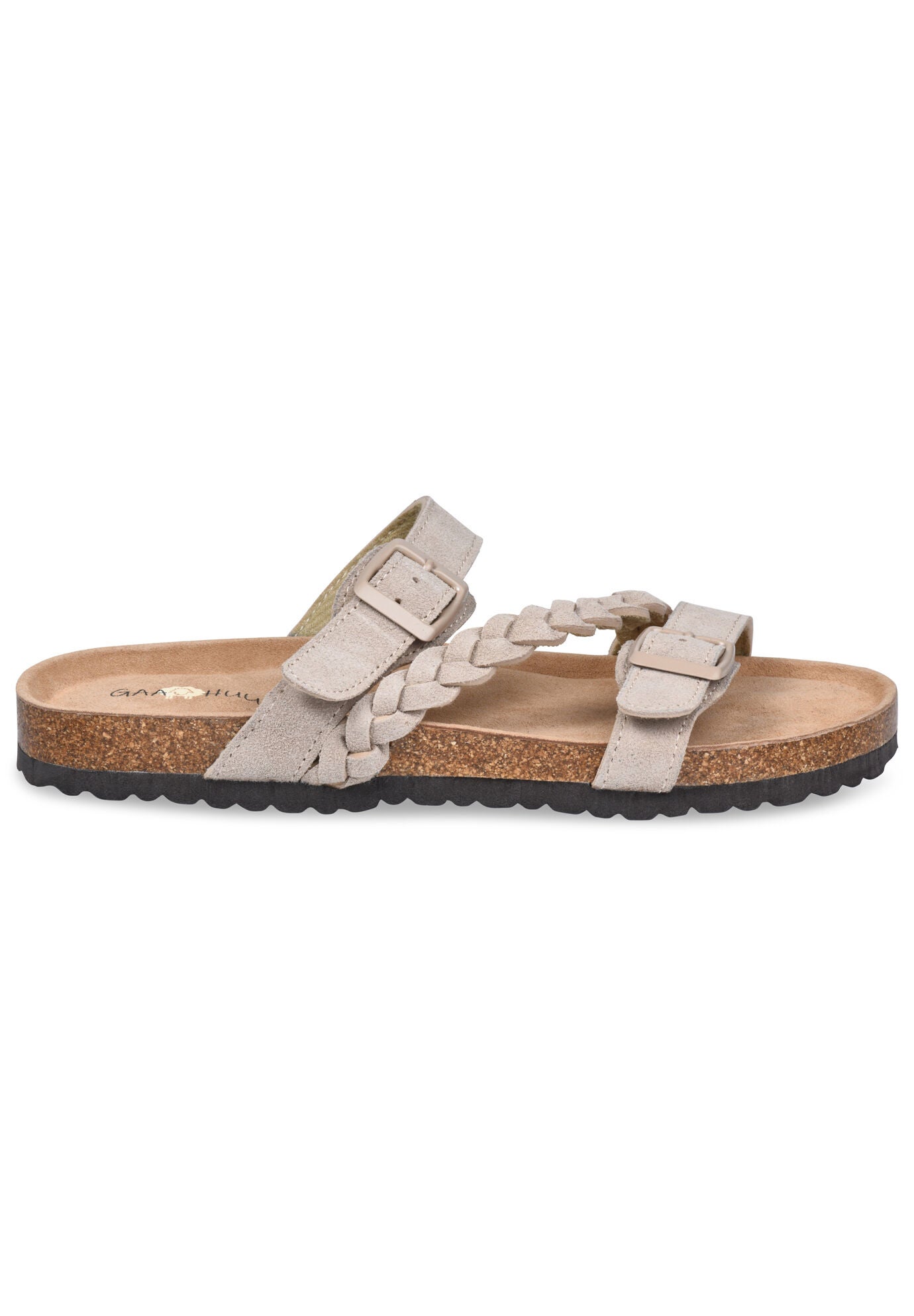 Braided Adjustable 2 Strap Footbed Sandal, , alternate image number 4