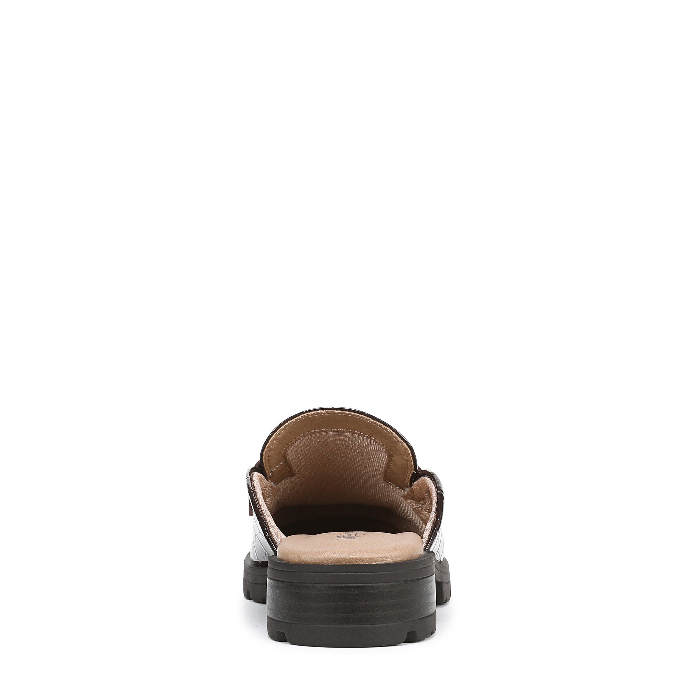 London Slip-On Mule Loafer, DARK BROWN CROC, on-hover image number 1