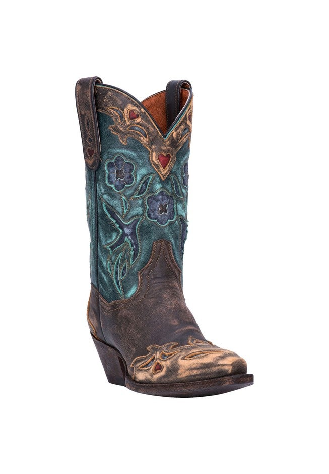 Vintage Bluebird Boot , CHOCOLATE TEAL, hi-res image number 0