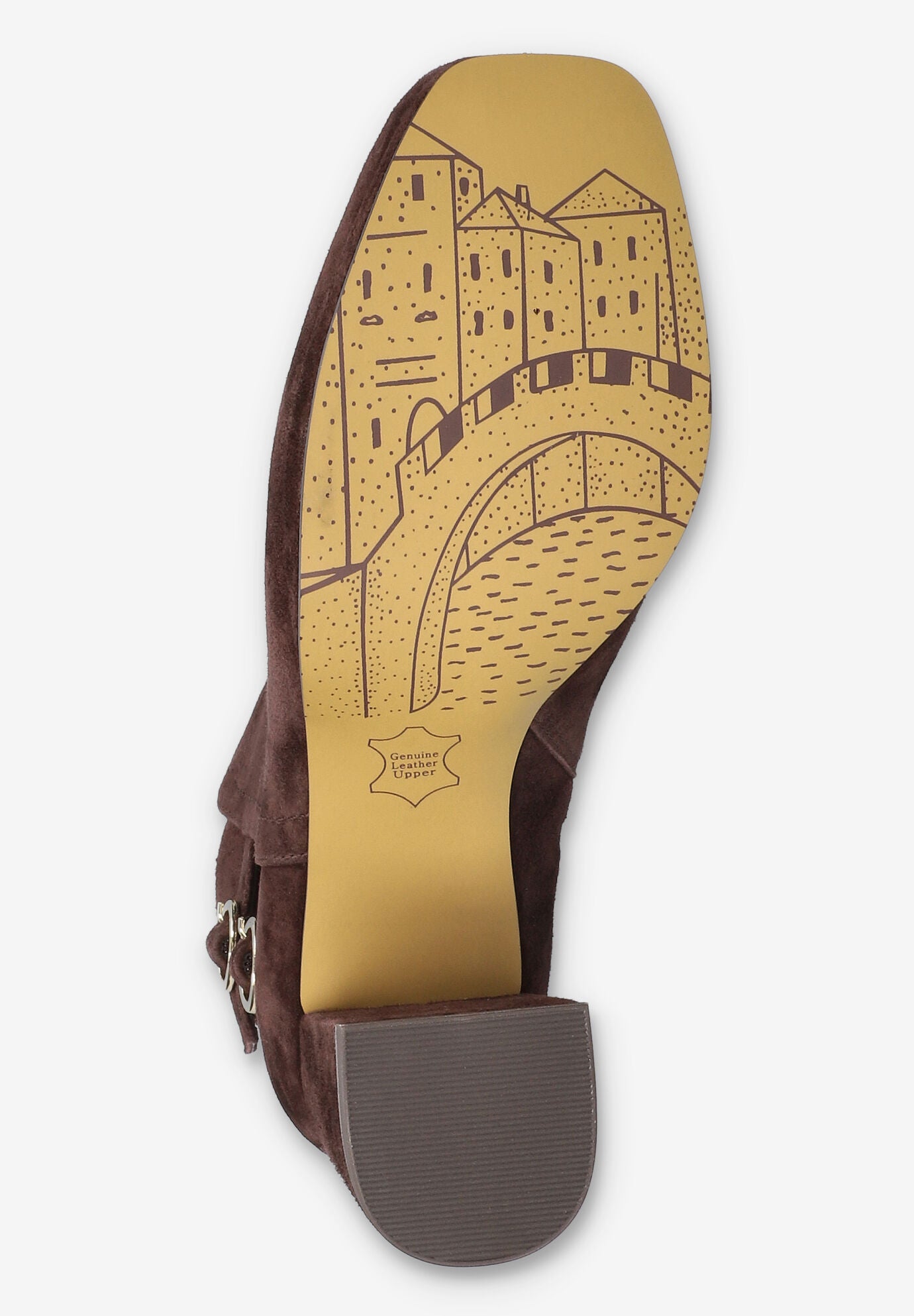 Orchard Sqaure Toe Ankle Boot, BROWN SUEDE LEATHER, alternate image number 5