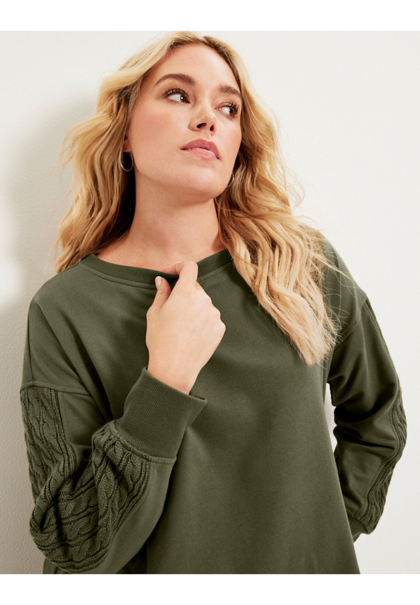 French Terry Boatneck Sweatshirt, , alternate image number 3