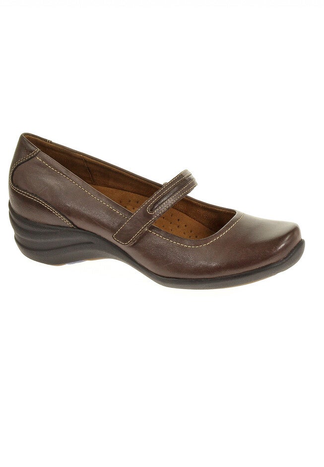 Epic Mary Jane Slip-On by Hush Puppies, DARK BROWN LEATHER, hi-res image number null