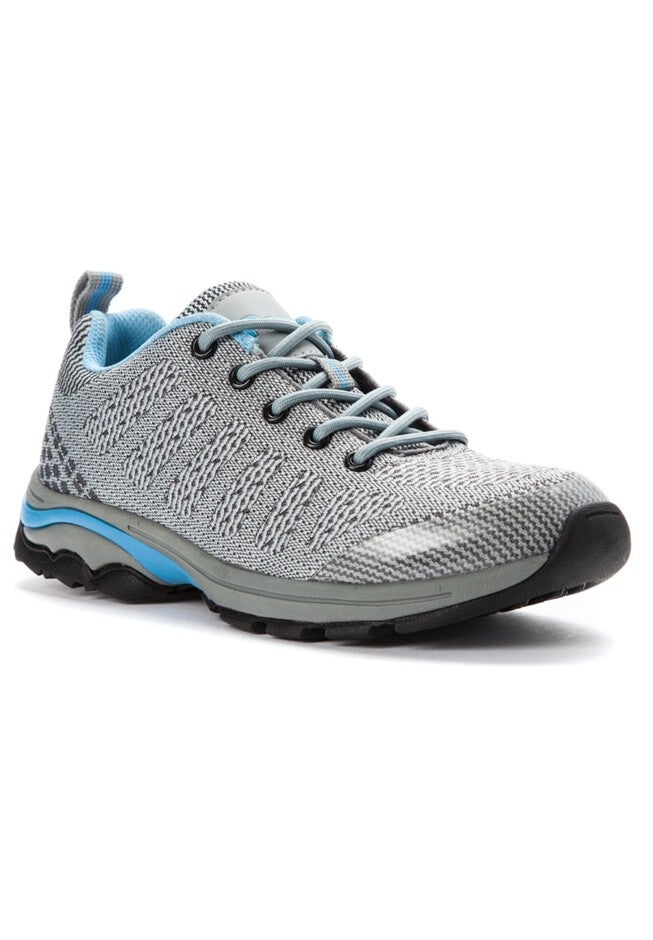 Petra Bootie by Propet, LT GREY LIGHT BLUE, hi-res image number null