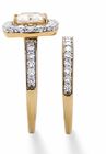 18K Gold & Sterling Silver Cubic Zirconia Set, , on-hover image number null