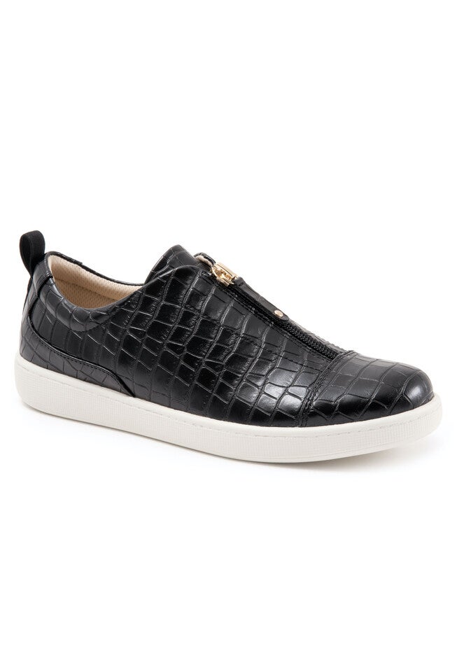 Anika Sneaker, BLACK CROCO, hi-res image number null
