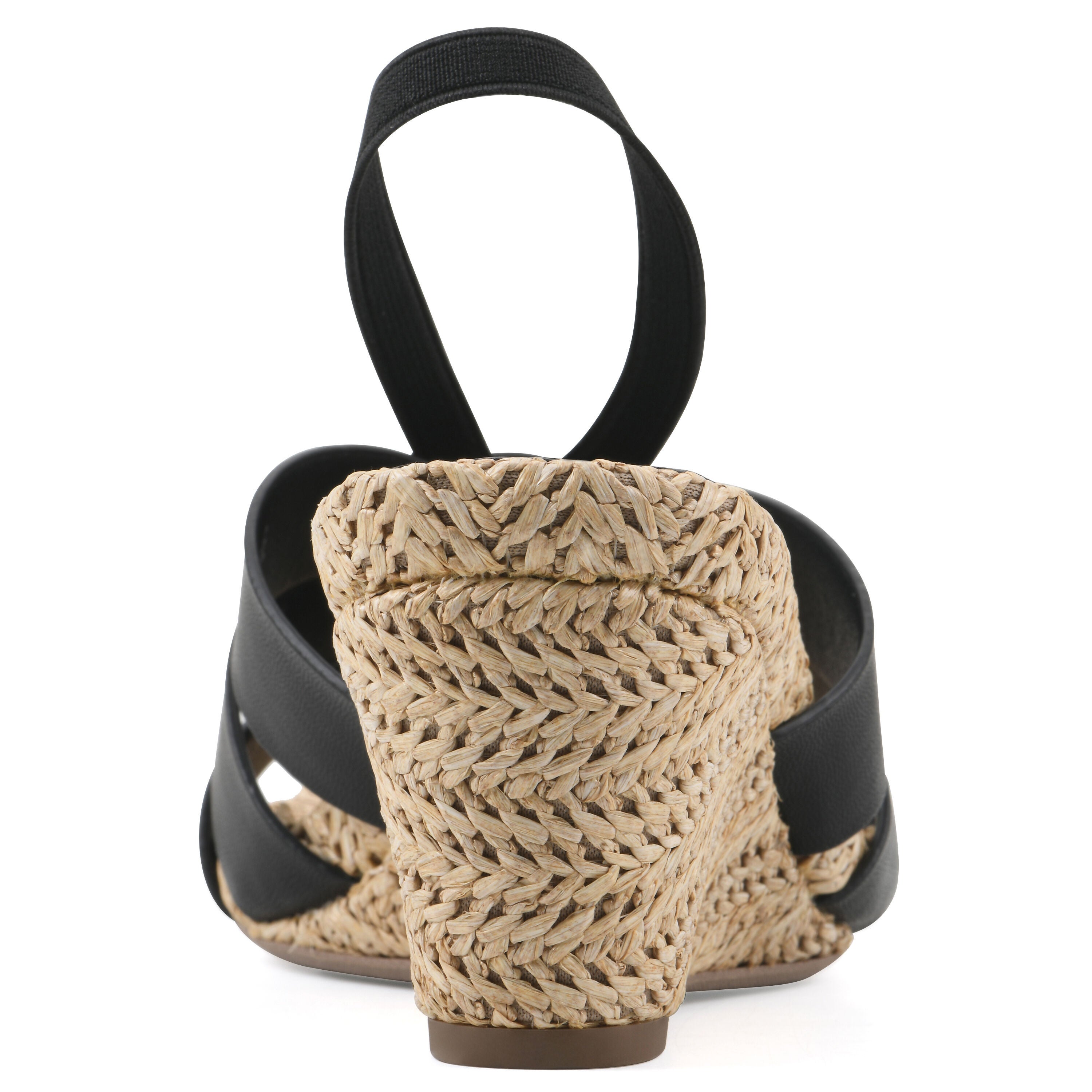 Atavi Wedge Sandal, BLACK SMOOTH, on-hover image number 1