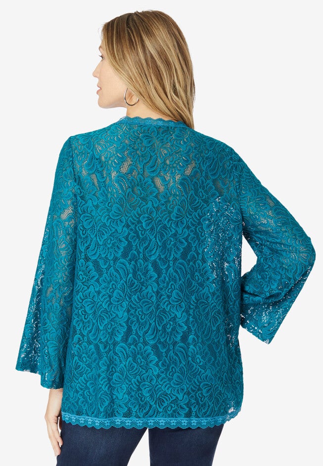 Allover Lace Cardigan, , on-hover image number 1