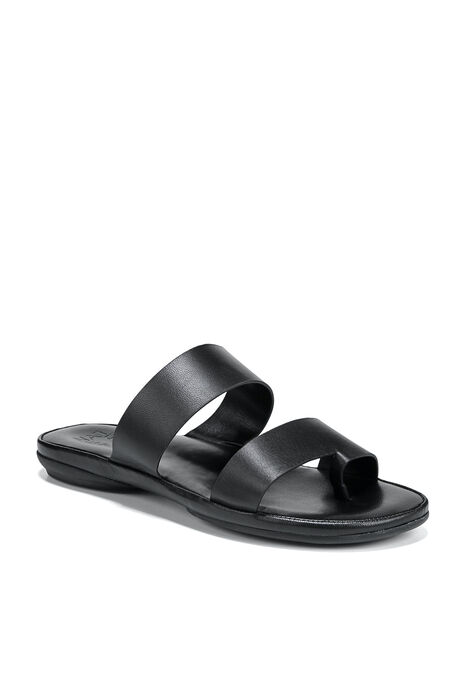 Genn-Drift Sandals, BLACK LEATHER, hi-res image number null