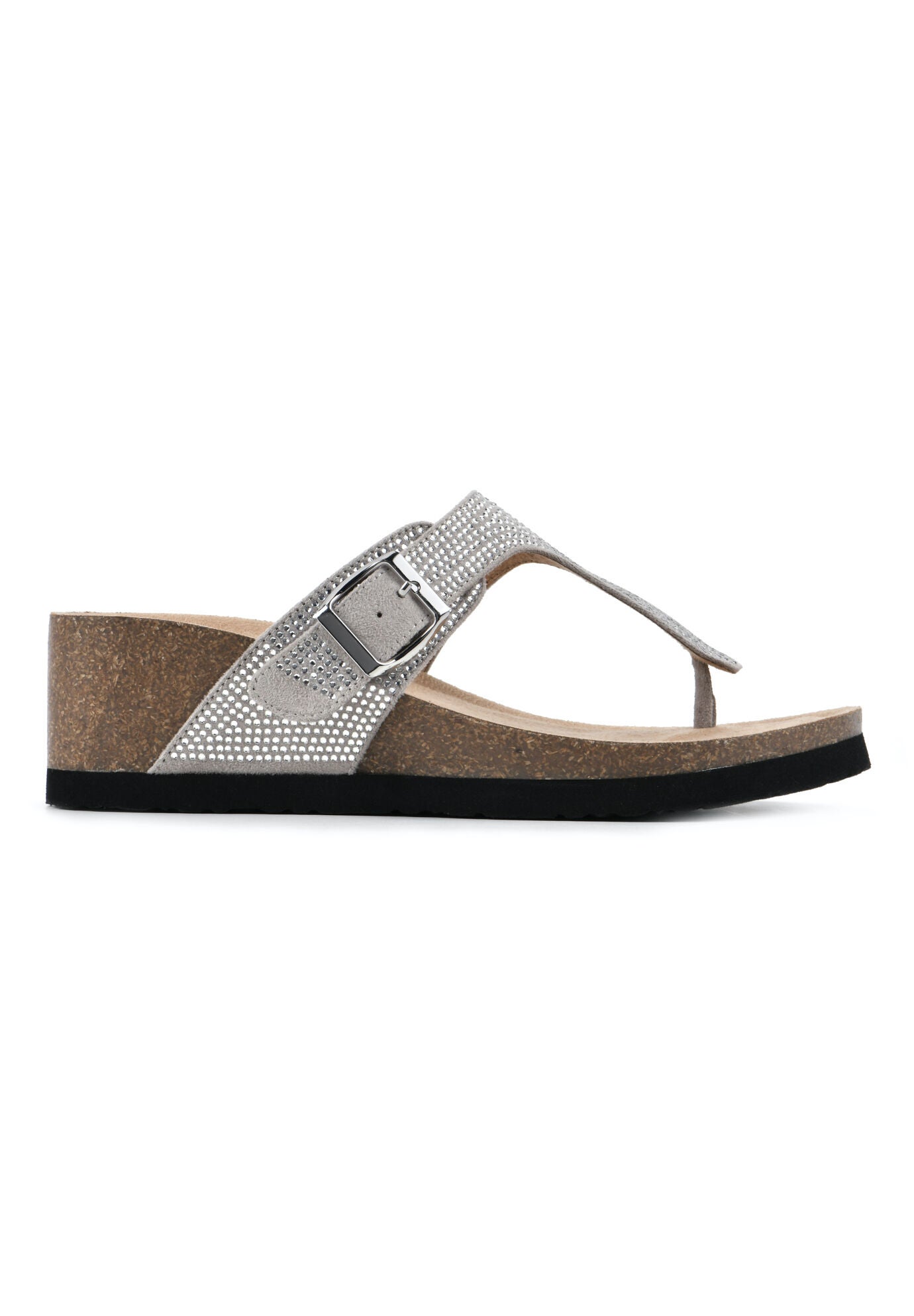 White Mountain Active Cork Wedge Sandal, , alternate image number 4