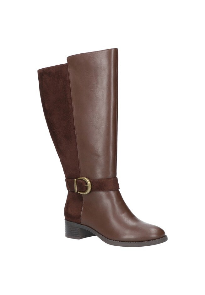 Victoria Plus Plus Wide Calf Boots , BROWN SUEDE, hi-res image number null