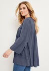 Acid Wash Peasant Blouse, , alternate image number null