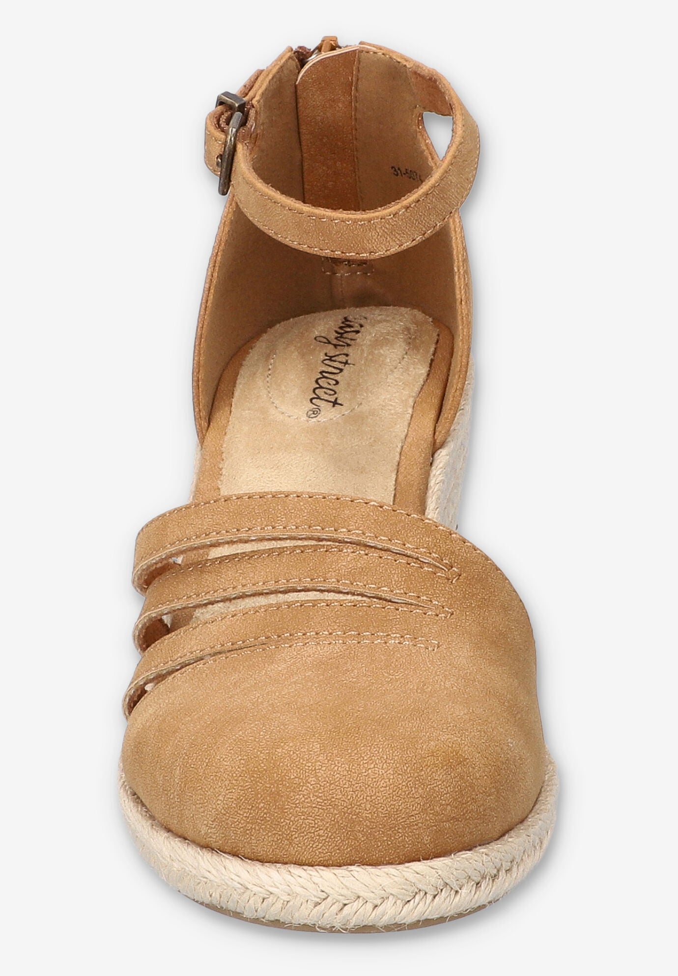 Daytona Espadrille Wedge, TAN, on-hover image number 1