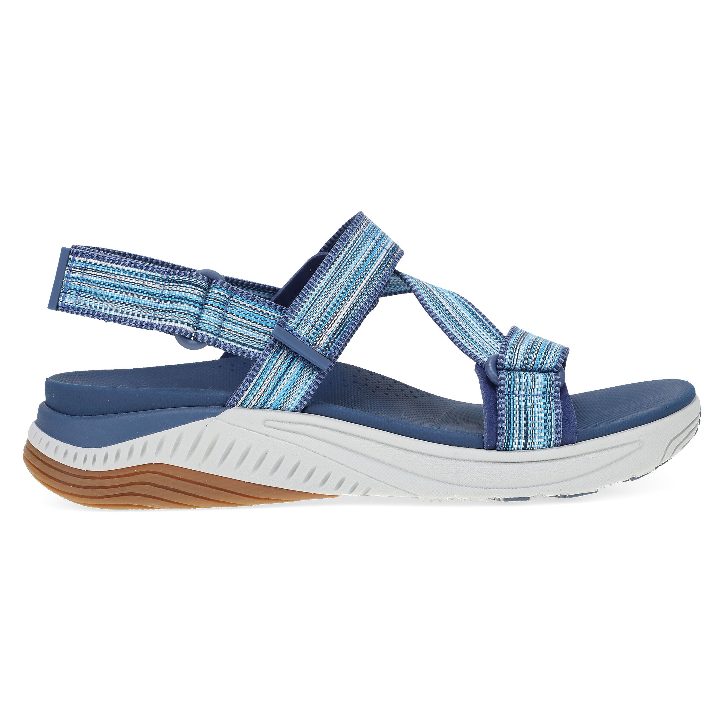 Rayna Webbing Sandal, BLUE MULTI, alternate image number 4