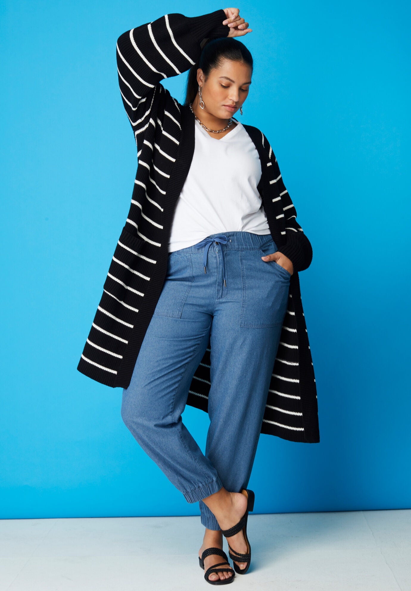 OpenFront Cardigan LongSleeved Layer, Oatmeal Heather Ellos