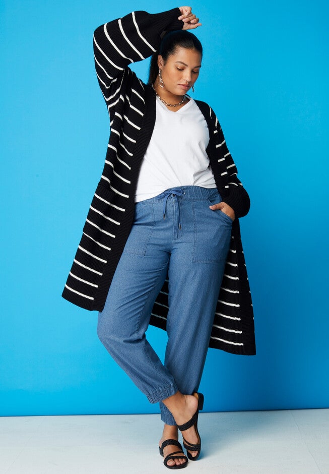 OpenFront Cardigan LongSleeved Layer, Oatmeal Heather Ellos